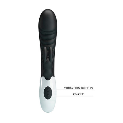PRETTY LOVE VIBRADOR COELHO NAUGHTY BUNNY COM 30 FUNyoES PRETO