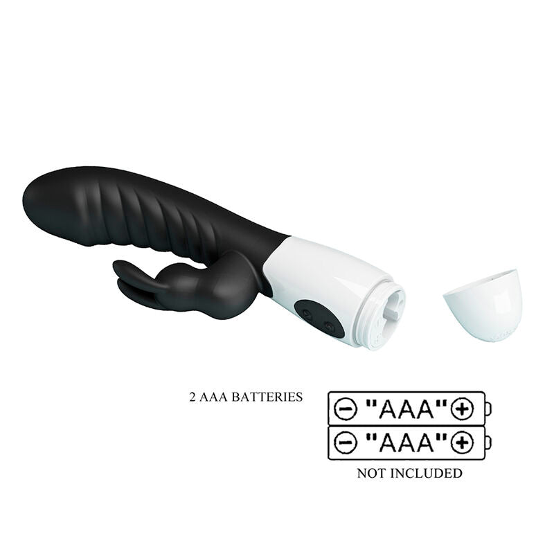 PRETTY LOVE VIBRADOR COELHO NAUGHTY BUNNY COM 30 FUNyoES PRETO