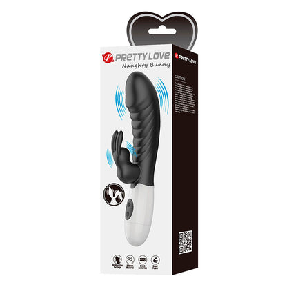 PRETTY LOVE VIBRADOR COELHO NAUGHTY BUNNY COM 30 FUNyoES PRETO