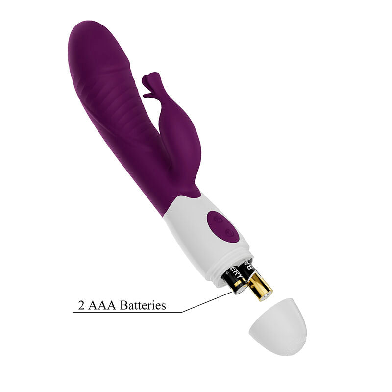 PRETTY LOVE ROGUE MUSE VIBRADOR COELHO COM 30 FUNyoES ROXO