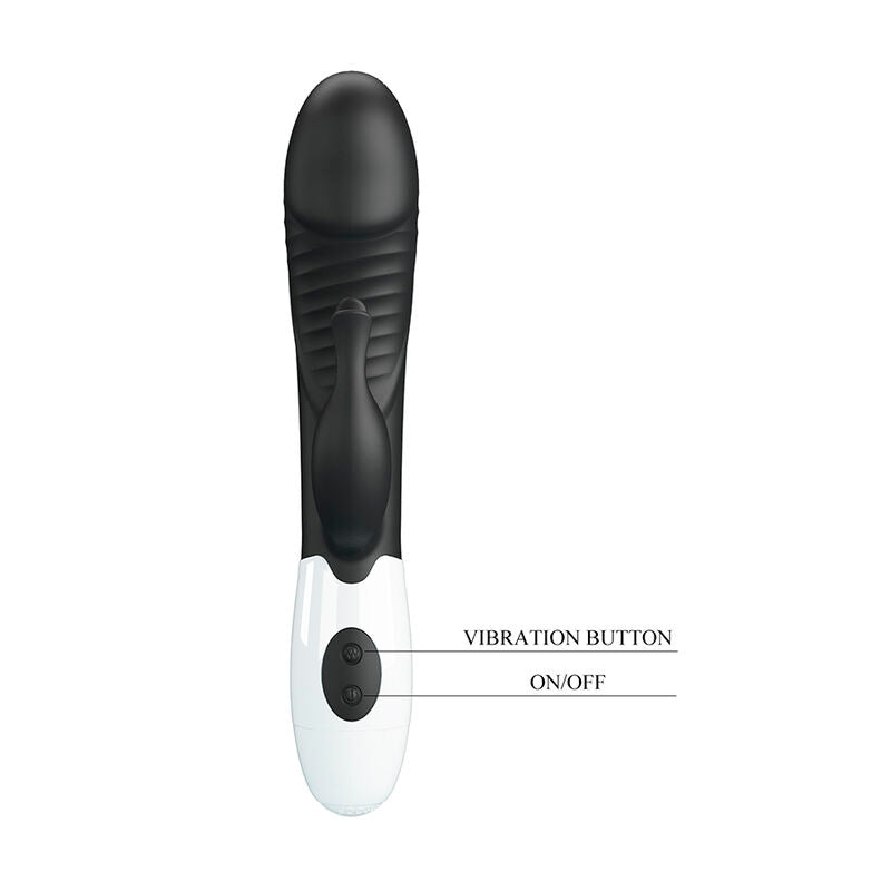 PRETTY LOVE RASMUSSEN VIBRADOR COELHO COM 30 FUNyoES PRETO