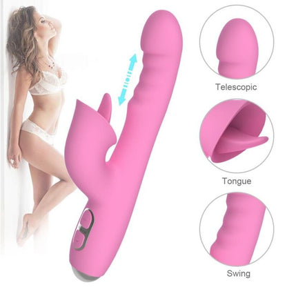 NALONE T MAY VIBRADOR MAGIC STICK COELHO ROSA