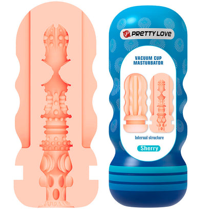 PRETTY LOVE SHERRY MASTURBADOR VAGINAL COM VENTOSA E TEXTURAS INTERNAS