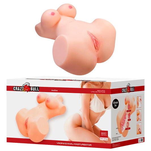 TOURO LOUCO ANNIE XXL MASTURBADOR VAGINAL E ANAL COM CARNE DE SEIOS