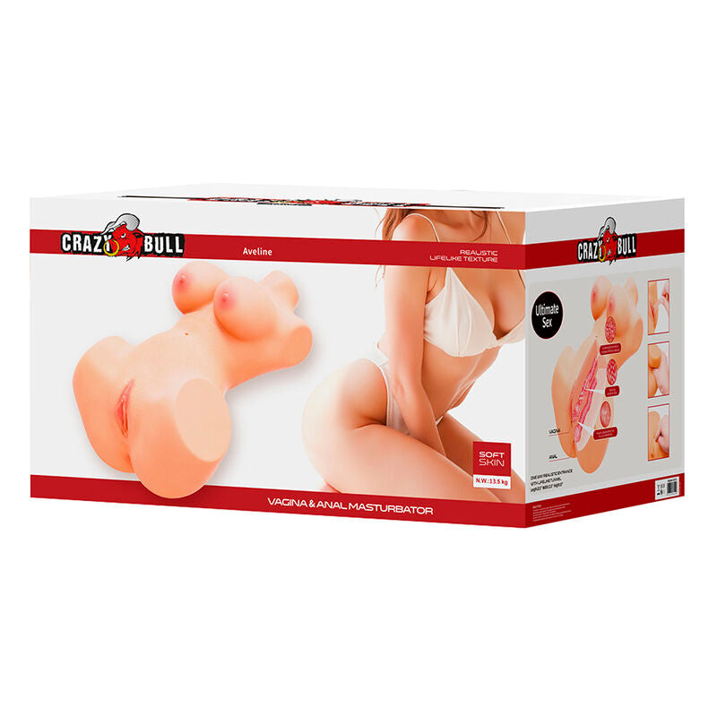 TOURO LOUCO ANNIE XXL MASTURBADOR VAGINAL E ANAL COM CARNE DE SEIOS