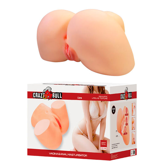CRAZY BULL LIORA XXL MASTURBADOR VAGINAL E ANAL DUPLO