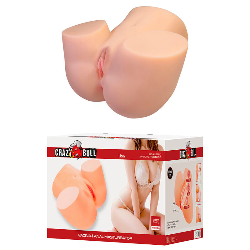 CRAZY BULL LIORA XXL MASTURBADOR VAGINAL E ANAL DUPLO
