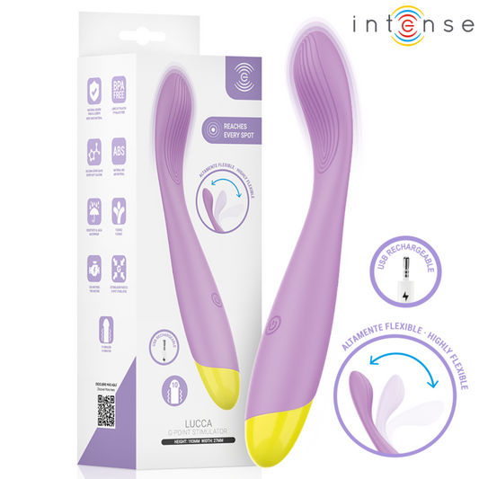 INTENSE LUCCA ESTIMULADOR DE PONTO G FLEXiVEL RECARREGaVEL VIA USB
