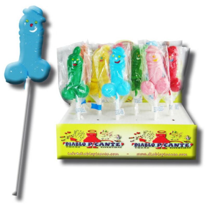 DIABLO PICANTE GUMMY LOLLIPOP PENIS MIXED