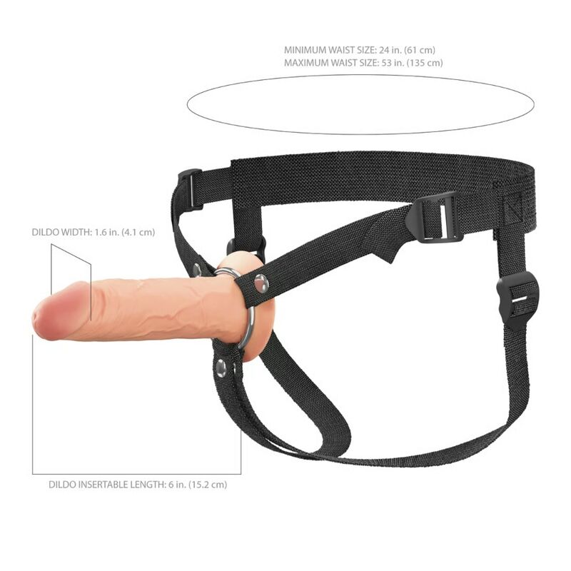 FANTASY X TENSIONS ELITE STRAP ON DE SILICONE OCO DE 152 CM