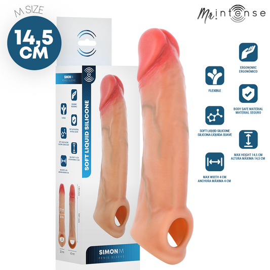 MR INTENSE SIMON M CAPA DE SILICONE PARA PeNIS 145 CM y 4 CM