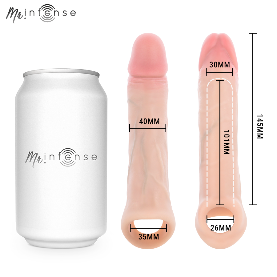 MR INTENSE SIMON M CAPA DE SILICONE PARA PeNIS 145 CM y 4 CM