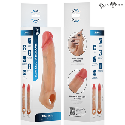MR INTENSE SIMON M CAPA DE SILICONE PARA PeNIS 145 CM y 4 CM