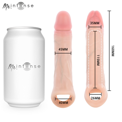 MR INTENSE CAPA DE SILICONE PARA PeNIS SIMON L 16 CM y 45 CM