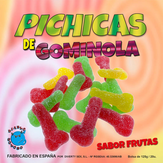 DIABLO PICANTE GOMA PeNIS FRUTAS COM AyuCAR