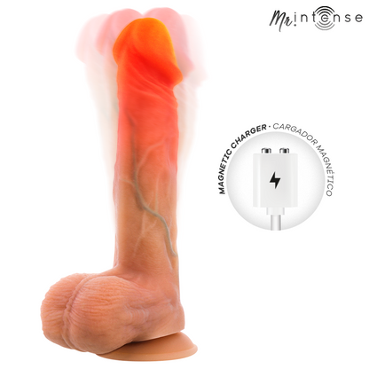 MR INTENSE VIBRADOR LOGAN DE SILICONE COM EFEITO DE CALOR E CONTROLE REMOTO 20 CM y 41 CM