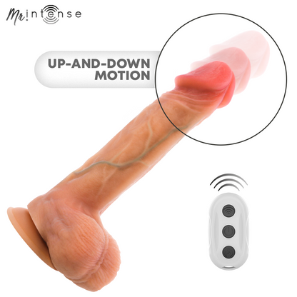 MR INTENSE VIBRADOR LOGAN DE SILICONE COM EFEITO DE CALOR E CONTROLE REMOTO 20 CM y 41 CM