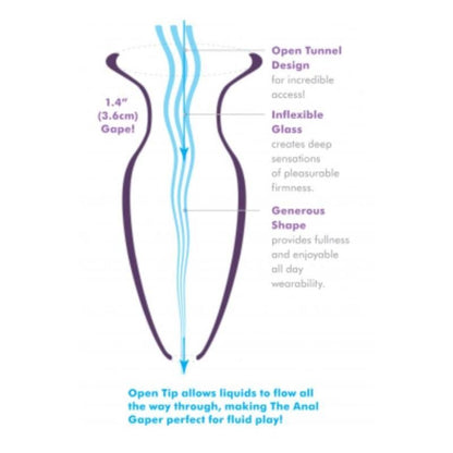 ANAL FANTASY ELITE MEGA ANAL GAPER PLUG ANAL TRANSPARENTE