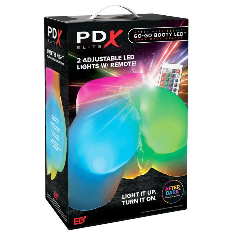 PDX ELITE GO GO BOOTY MEGA MASTURBADOR MASCULINO ILUMINADO COM LED