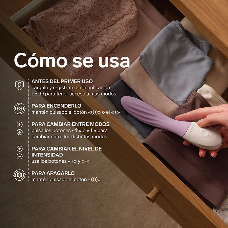 LELO MONA TWIST VIBRADOR PARA PUNTO G RECARGABLE APP CONTROL LAVANDA