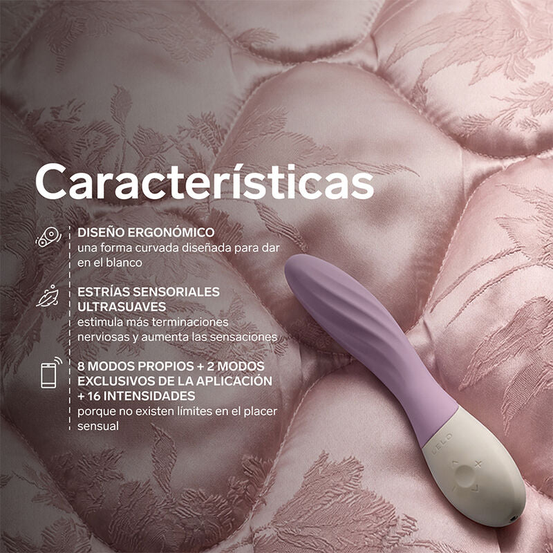 LELO MONA TWIST VIBRADOR PARA PUNTO G RECARGABLE APP CONTROL LAVANDA