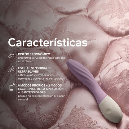 LELO MONA TWIST VIBRADOR PARA PUNTO G RECARGABLE APP CONTROL LAVANDA