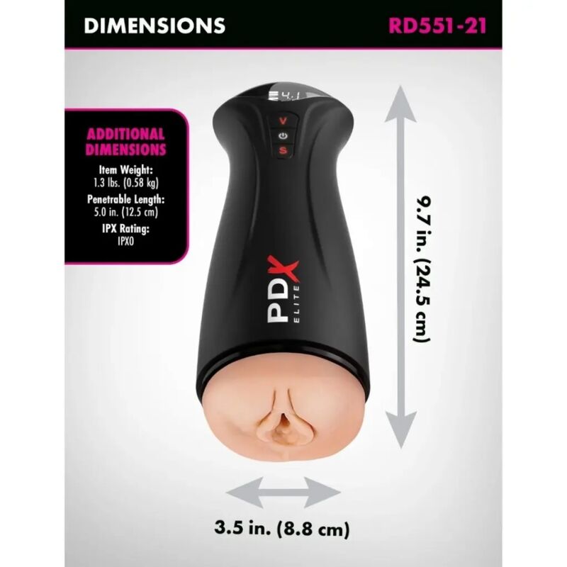 PDX ELITE FAP GASM MASTURBADOR DE SUCyaO E VIBRAyaO INTERMITENTE