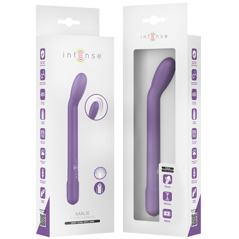 INTENSE ESTIMULADOR DE PONTO G RECARREGaVEL KARLIE ROXO