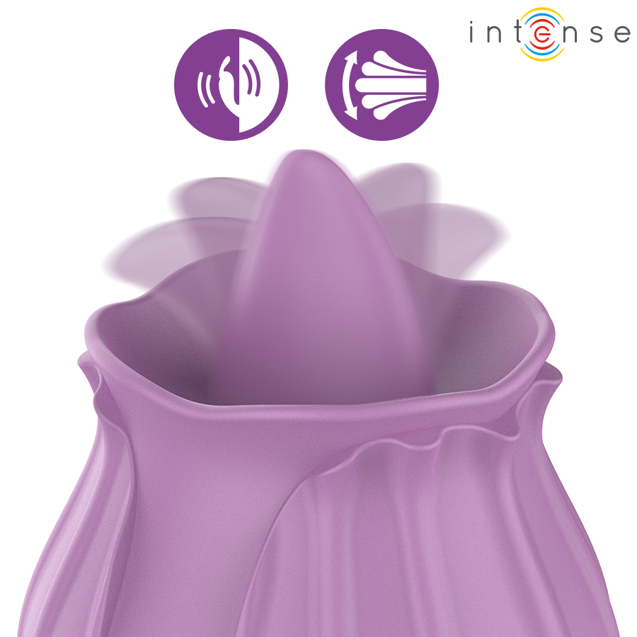 INTENSE AZALEA ESTIMULANTE CLIToRIS FLOR 10 VIBRAyoES ROXO