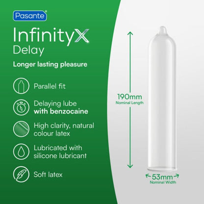 PASANTE CAMISINHAS DELAY INFINITY 12 UNIDADES