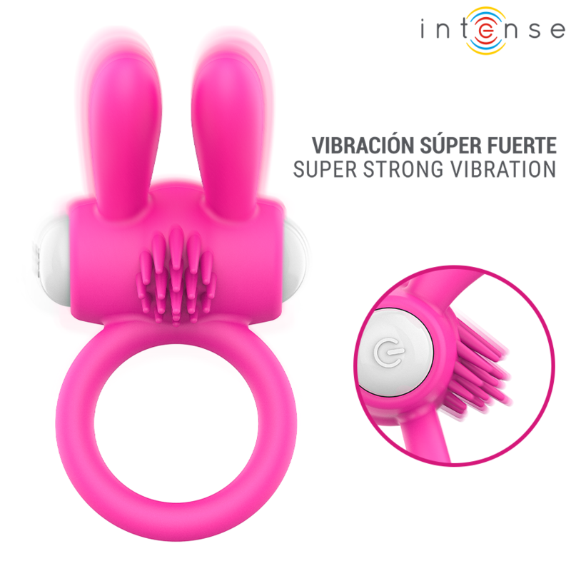 INTENSE ANEL PENIANO VIBRAToRIO HOPPS COM ESTIMULAyaO CLIToRICA ROSA