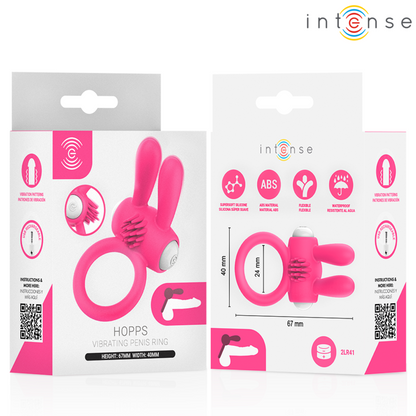 INTENSE ANEL PENIANO VIBRAToRIO HOPPS COM ESTIMULAyaO CLIToRICA ROSA