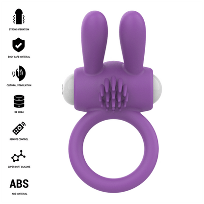 INTENSE ANEL PENIANO VIBRAToRIO HOPPS COM ESTIMULAyaO CLIToRICA ROXO
