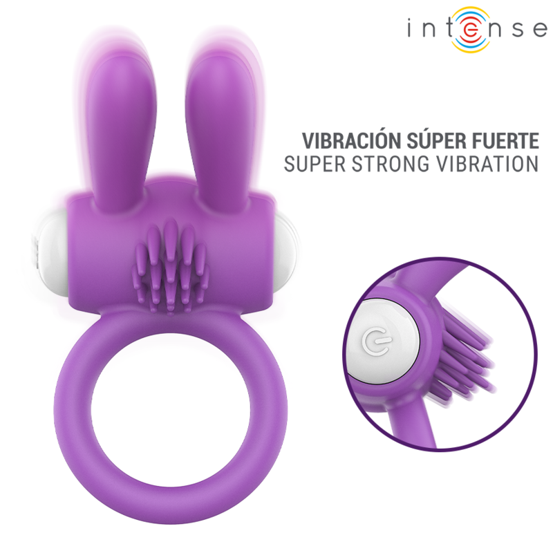 INTENSE ANEL PENIANO VIBRAToRIO HOPPS COM ESTIMULAyaO CLIToRICA ROXO