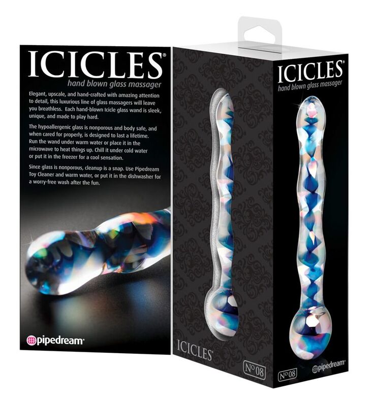 ICICLES MASSAGEADOR DE VIDRO N 8