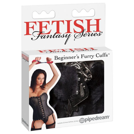 FETISH FANTASY SERIES FURRY CUFFS PRETO