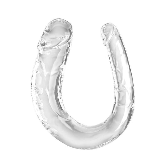 KING COCK DOUBLE TROUBLE DILDO DUPLO 33 CM TRANSPARENTE