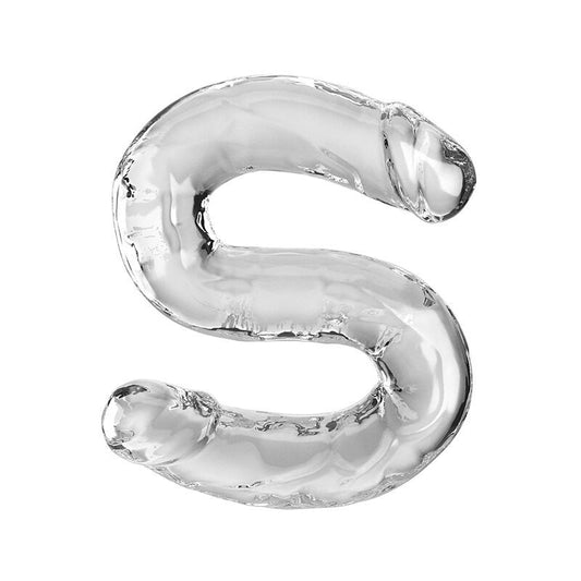 KING COCK DOUBLE TROUBLE DILDO DUPLO 46 CM TRANSPARENTE