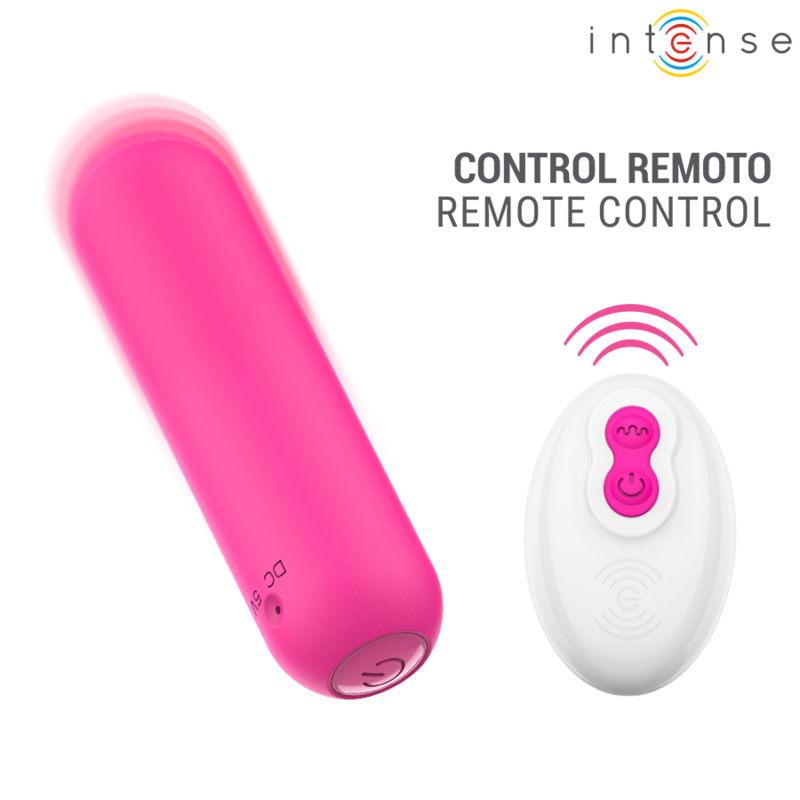 INTENSE JUDY VIBRADOR BULLET RECARREGaVEL COM CONTROLE REMOTO ROSA