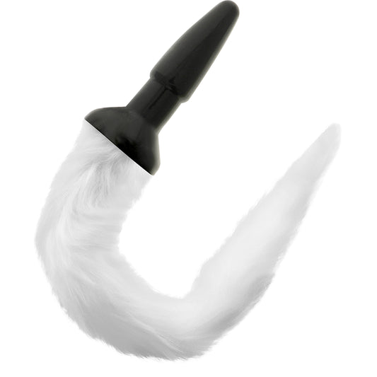 DARKNESS TAIL BUTT SILICONE PLUG WHITE