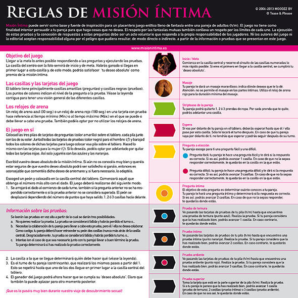 MISION INTIMA EDICION ORIGINAL ES