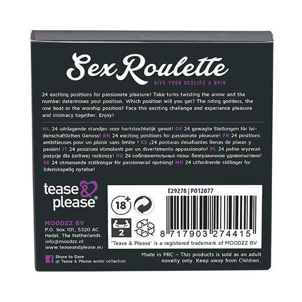 SEX ROULETTE KAMASUTRA NL DE EN FR ES IT PL RU SE NO