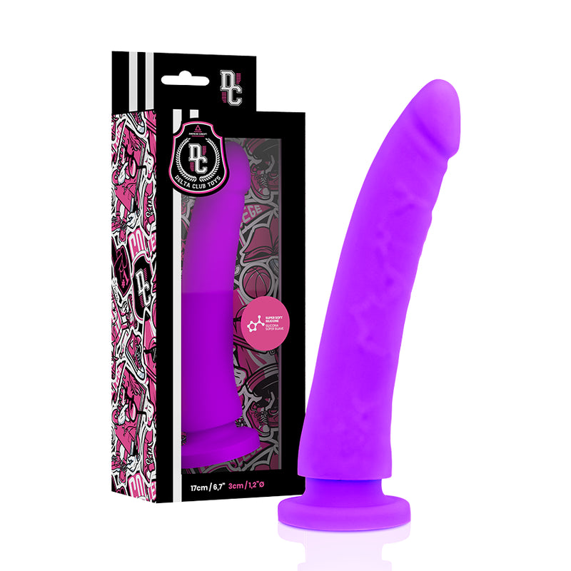 ARREIO DE BRINQUEDOS DELTA CLUB DONG PURPLE SILICONE 17 X 3 CM