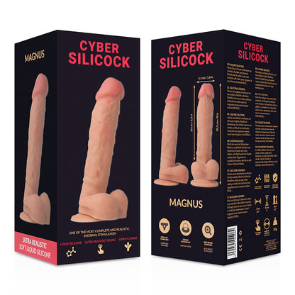 CYBER SILICOCK STRAP ON MAGNUS LIQUID SILICONE COM 3 ANeIS GRaTIS