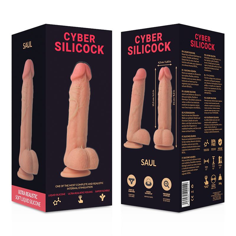 CYBER SILICOCK STRAP ON SAUL SILICONE LiQUIDO COM 3 ANeIS GRaTIS