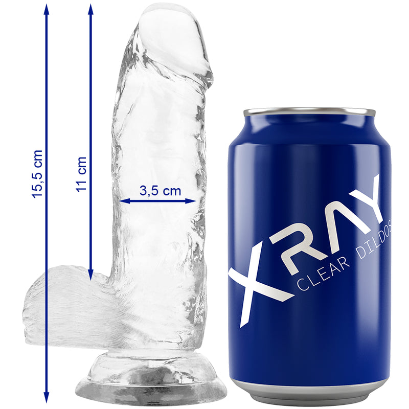 XRAY ARNeS DILDO REALISTA TRANSPARENTE 155CM X 35CM