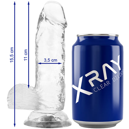 XRAY ARNeS DILDO REALISTA TRANSPARENTE 155CM X 35CM