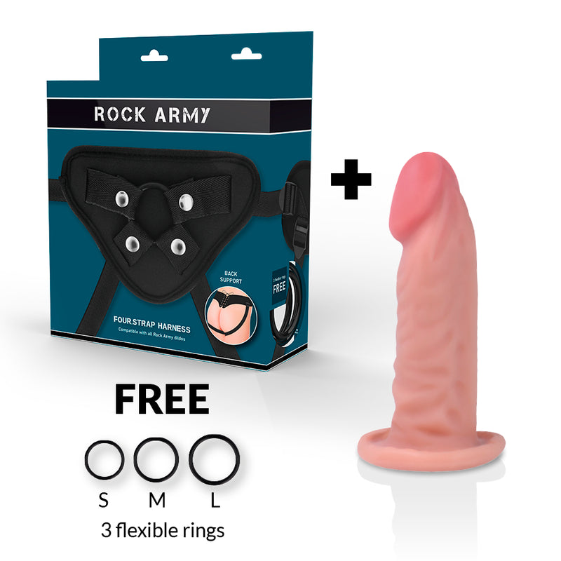 ROCKARMY ARNES DUAL DENSITY TIGER DILDO REALISTA 14CM