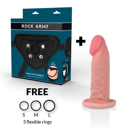 ROCKARMY ARNES DUAL DENSITY TIGER DILDO REALISTA 14CM