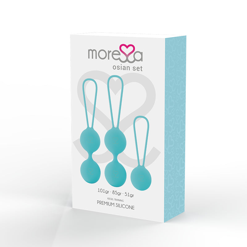 MORESSA OSIAN SET TURQUESA DE SILICONE PREMIUM